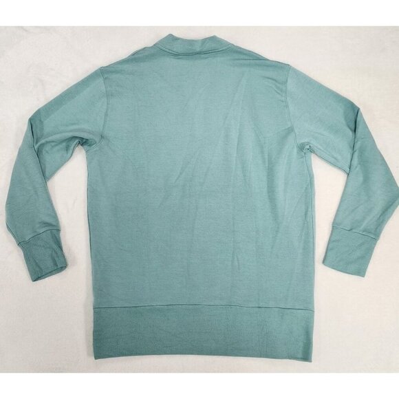 Athleta Purana V-Neck Wrap Sweatshirt Mint Medium - Picture 5 of 8